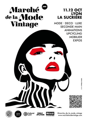Affiche Marché de la mode vintage