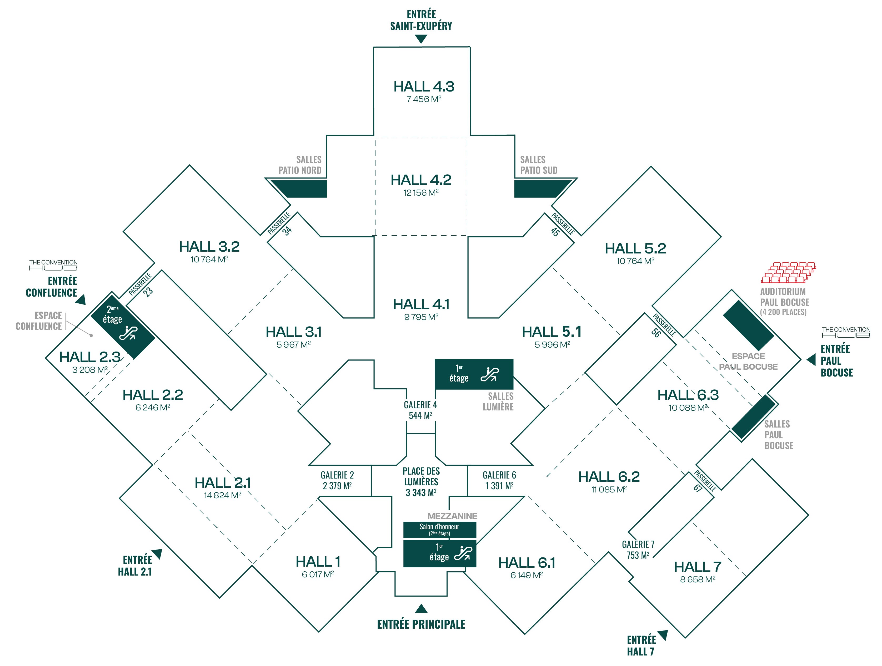 plans salles de réunion Eurexpo Lyon